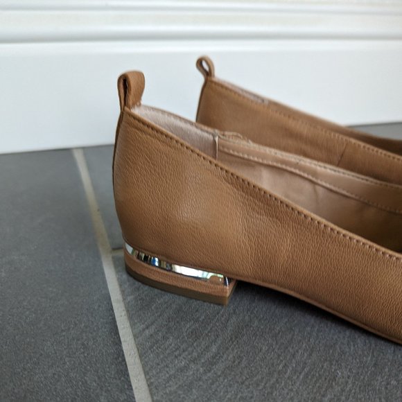 Franco Sarto Beige Pointed Toe Loafers (Like New) - Picture 3 of 8